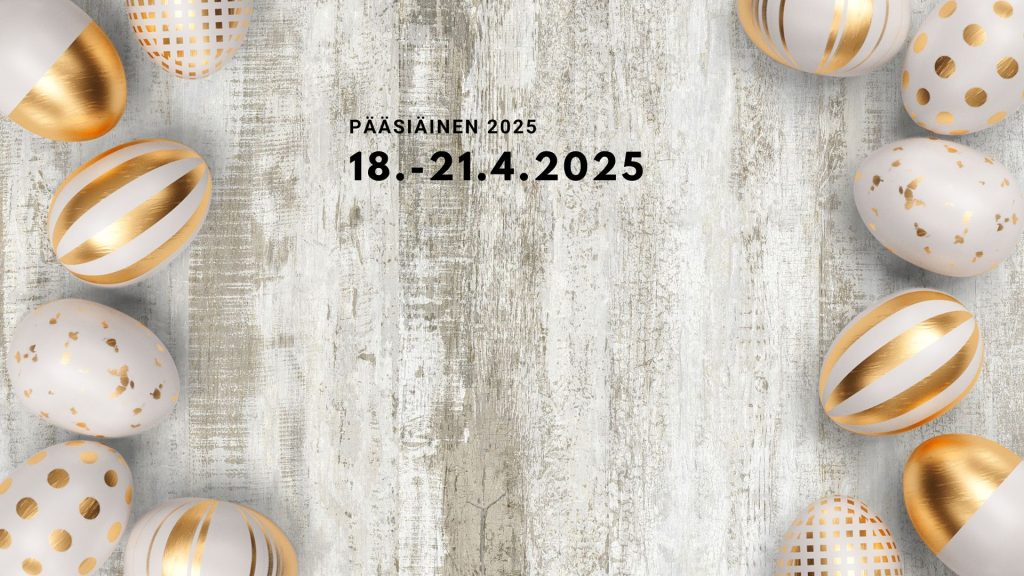 Pääsiäinen 2025 vietetään 18.-21.4.